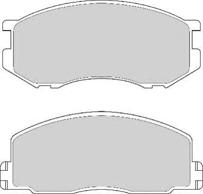 Комплект тормозных колодок, дисковый тормоз