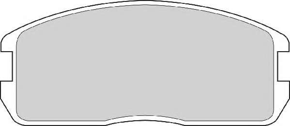 Комплект тормозных колодок, дисковый тормоз
