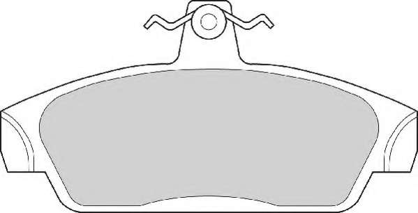 Комплект тормозных колодок, дисковый тормоз