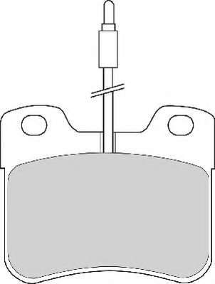 Комплект тормозных колодок, дисковый тормоз