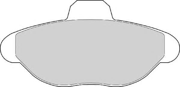 Комплект тормозных колодок, дисковый тормоз