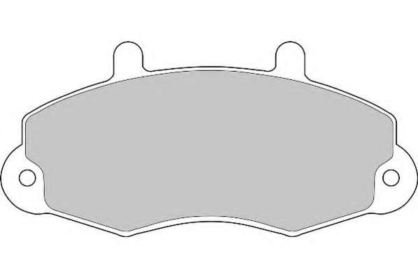 Комплект тормозных колодок, дисковый тормоз
