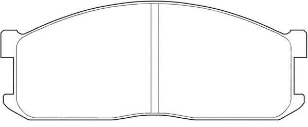 Комплект тормозных колодок, дисковый тормоз