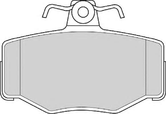 Комплект тормозных колодок, дисковый тормоз