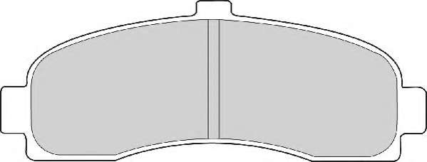 Комплект тормозных колодок, дисковый тормоз