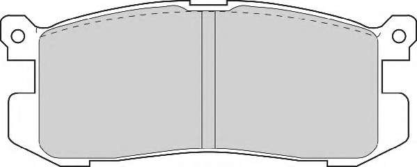 Комплект тормозных колодок, дисковый тормоз