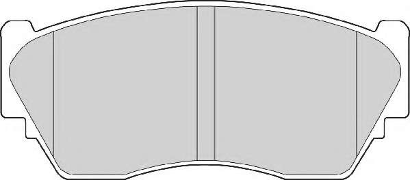 Комплект тормозных колодок, дисковый тормоз