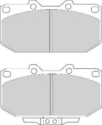 Комплект тормозных колодок, дисковый тормоз