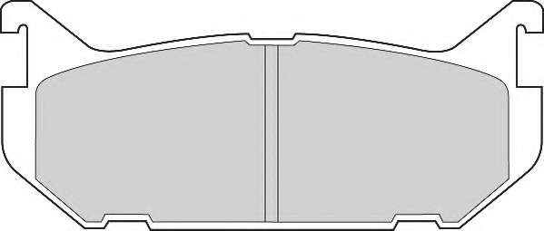 Комплект тормозных колодок, дисковый тормоз