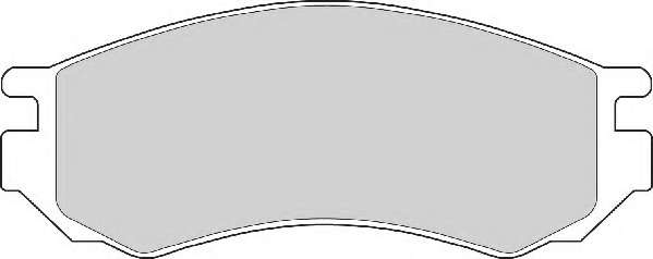 Комплект тормозных колодок, дисковый тормоз