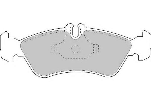 Комплект тормозных колодок, дисковый тормоз