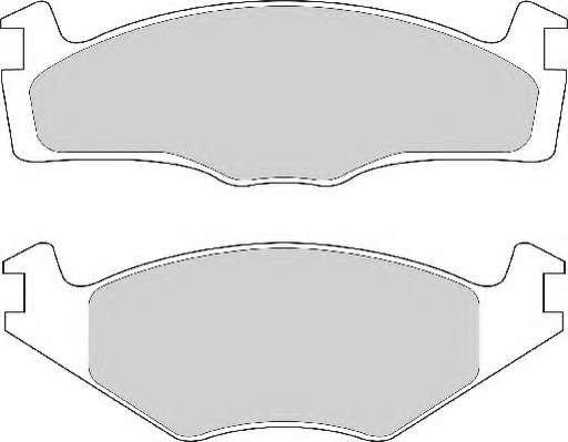 Комплект тормозных колодок, дисковый тормоз