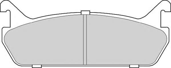 Комплект тормозных колодок, дисковый тормоз