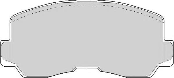 Комплект тормозных колодок, дисковый тормоз