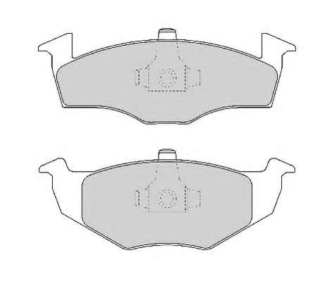 Комплект тормозных колодок, дисковый тормоз