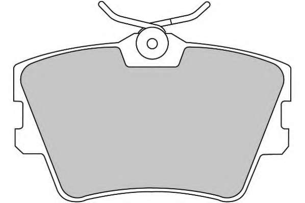 Комплект тормозных колодок, дисковый тормоз