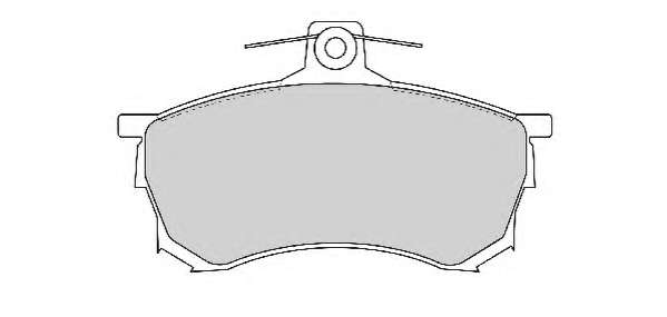 Комплект тормозных колодок, дисковый тормоз