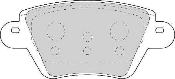 Комплект тормозных колодок, дисковый тормоз