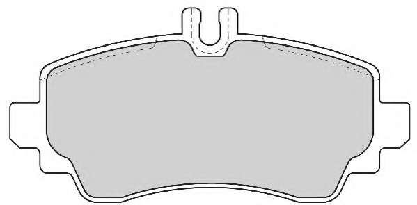 Комплект тормозных колодок, дисковый тормоз