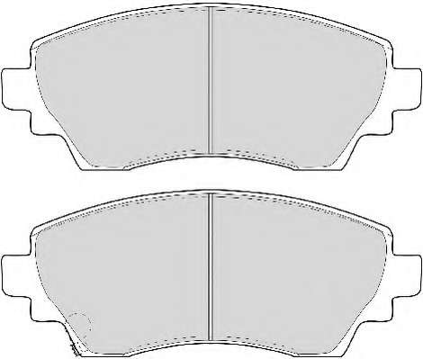 Комплект тормозных колодок, дисковый тормоз
