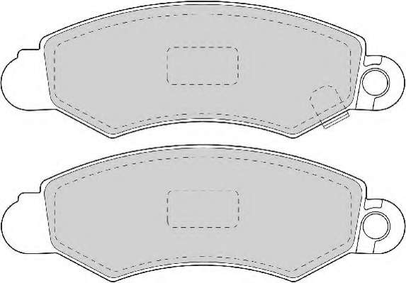 Комплект тормозных колодок, дисковый тормоз