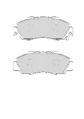 Комплект тормозных колодок, дисковый тормоз