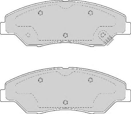 Комплект тормозных колодок, дисковый тормоз
