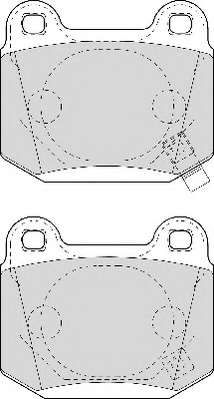 Комплект тормозных колодок, дисковый тормоз