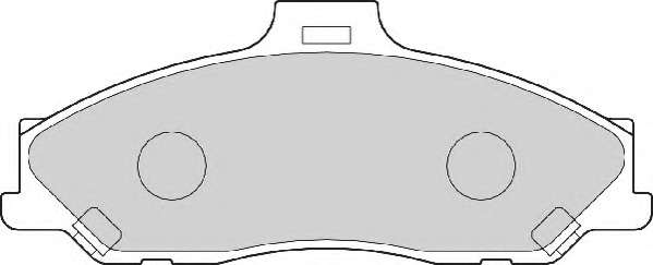 Комплект тормозных колодок, дисковый тормоз
