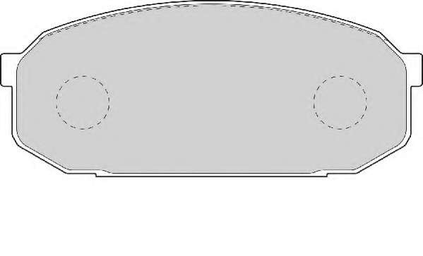 Комплект тормозных колодок, дисковый тормоз