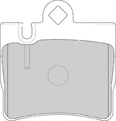 Комплект тормозных колодок, дисковый тормоз