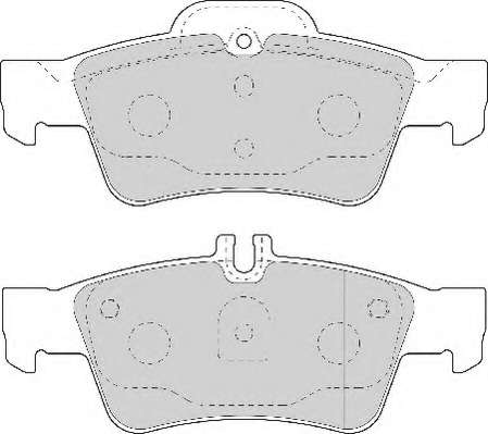 Комплект тормозных колодок, дисковый тормоз