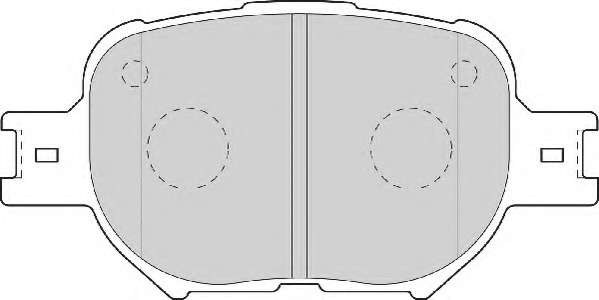 Комплект тормозных колодок, дисковый тормоз
