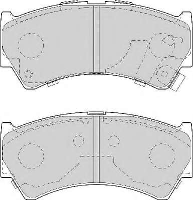 Комплект тормозных колодок, дисковый тормоз