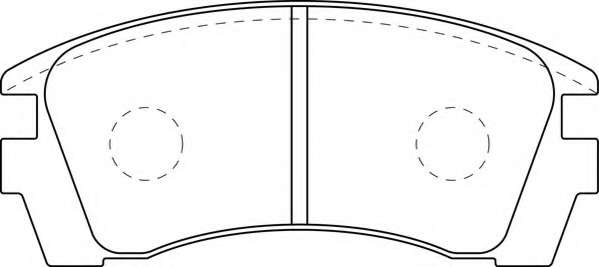 Комплект тормозных колодок, дисковый тормоз
