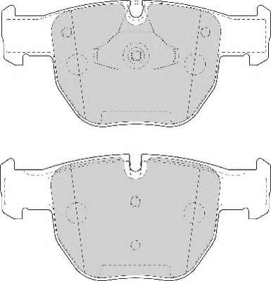 Комплект тормозных колодок, дисковый тормоз