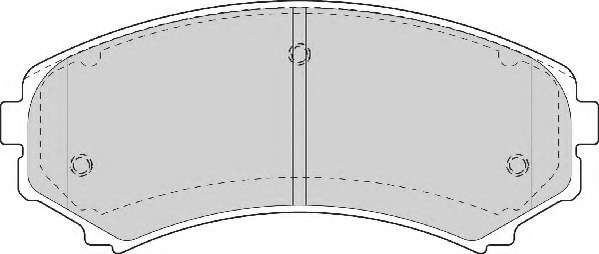 Комплект тормозных колодок, дисковый тормоз