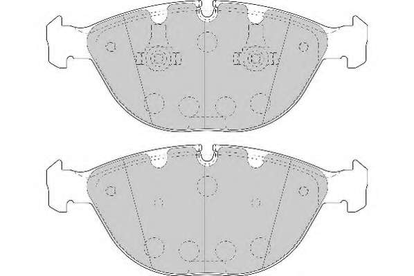 Комплект тормозных колодок, дисковый тормоз
