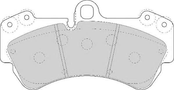 Комплект тормозных колодок, дисковый тормоз