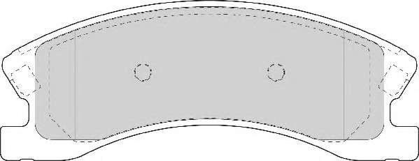 Комплект тормозных колодок, дисковый тормоз