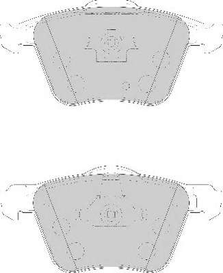 Комплект тормозных колодок, дисковый тормоз