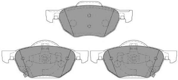 Комплект тормозных колодок, дисковый тормоз