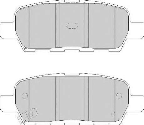 Комплект тормозных колодок, дисковый тормоз