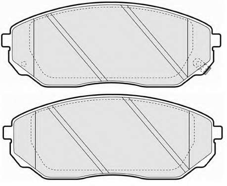 Комплект тормозных колодок, дисковый тормоз