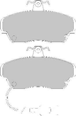 Комплект тормозных колодок, дисковый тормоз