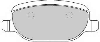 Комплект тормозных колодок, дисковый тормоз