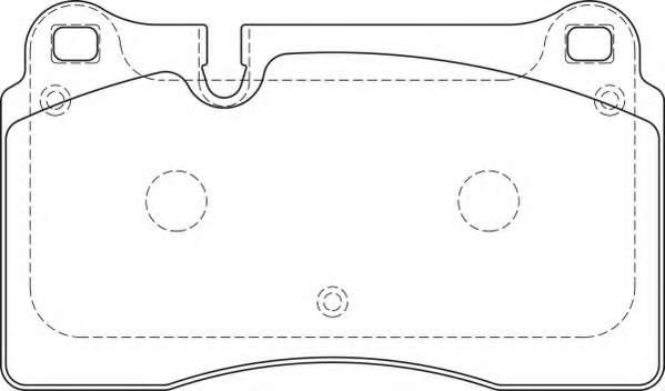 Комплект тормозных колодок, дисковый тормоз