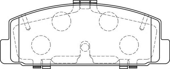 Комплект тормозных колодок, дисковый тормоз