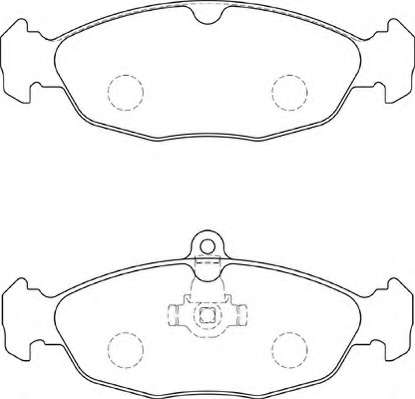 Комплект тормозных колодок, дисковый тормоз