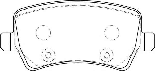 Комплект тормозных колодок, дисковый тормоз